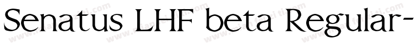 Senatus LHF beta Regular字体转换